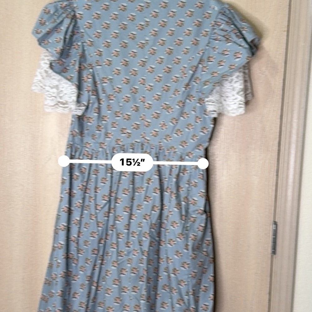 Recollection Mona Print Prairie Cottage Core Pioneer Vintage Style Cotton Dress - Picture 14 of 15